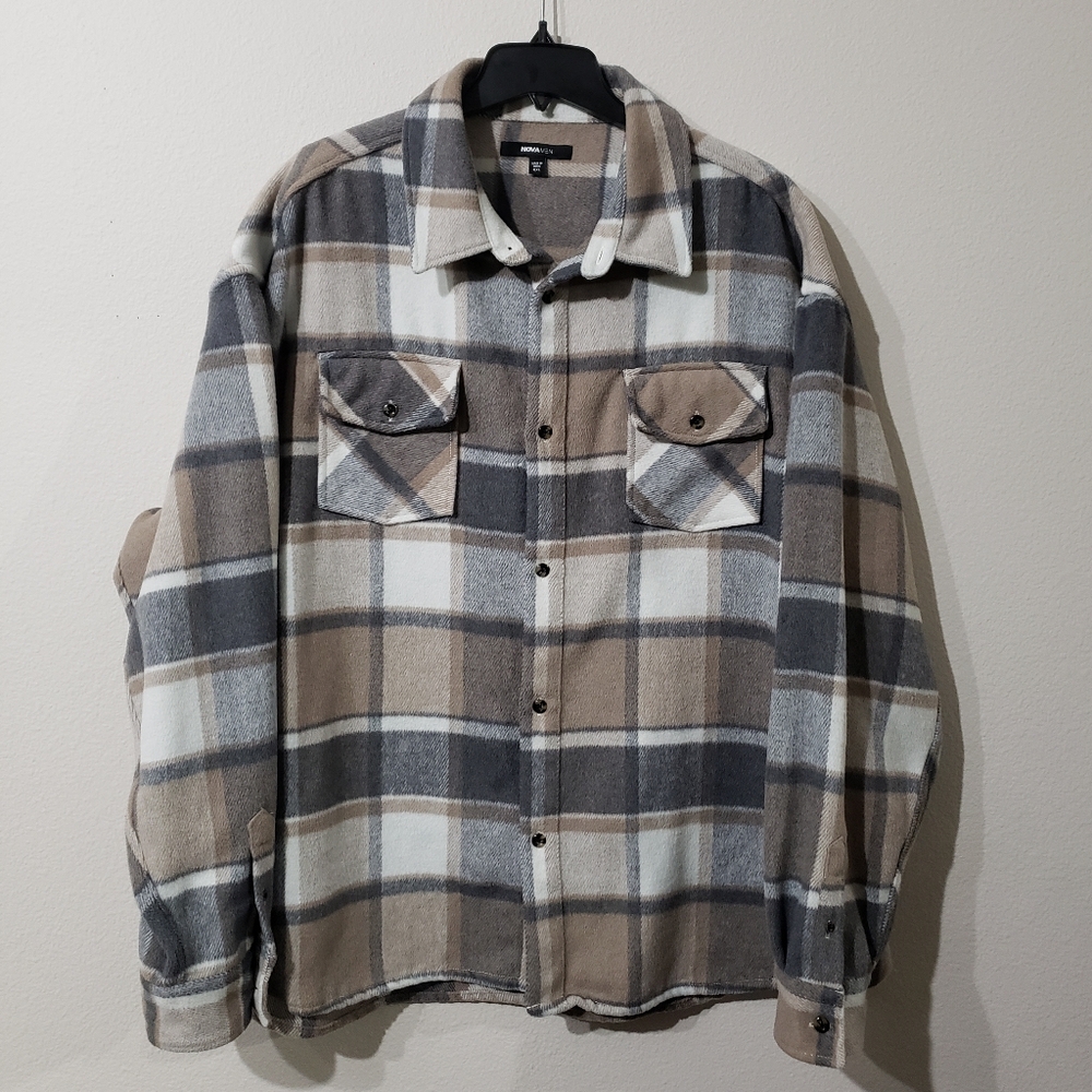 Like New Men's Plaid Flannel Jacket